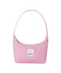 CHECK HOBO BAG-PINK