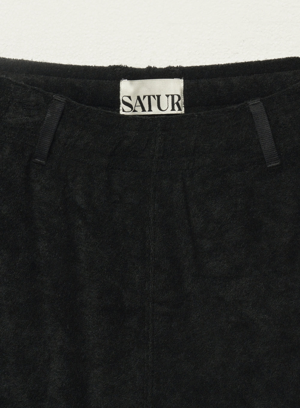 [satur] (W) Lawton Terry Shorts - Black