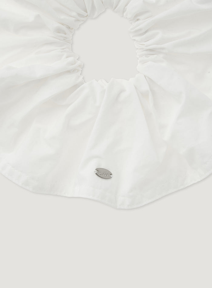 Mango Maniplease Pepe Scrunchie White