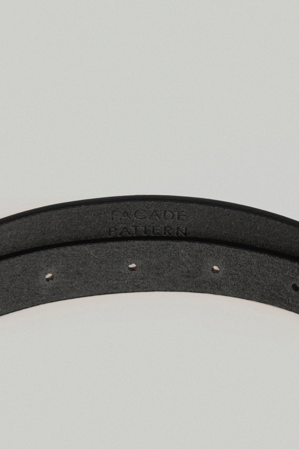 Facade Pattern Buttero Slim Leather Belt