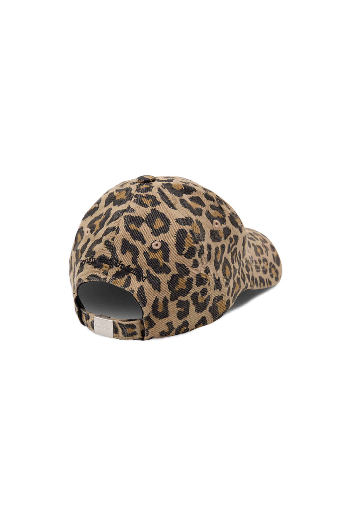 [matinkim] MATIN LEOPARD VOLUME LOGO BALL CAP IN DARK BEIGE