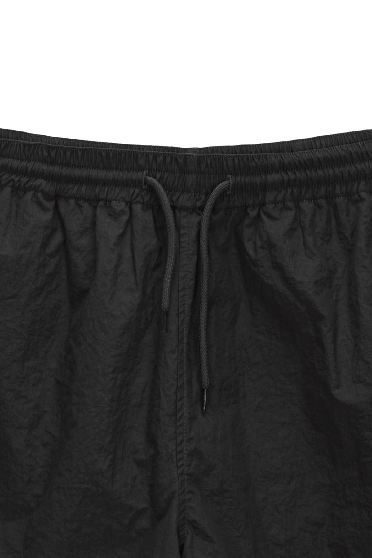 Matinkim Side Point Nylon Half Shorts For Men IN Black