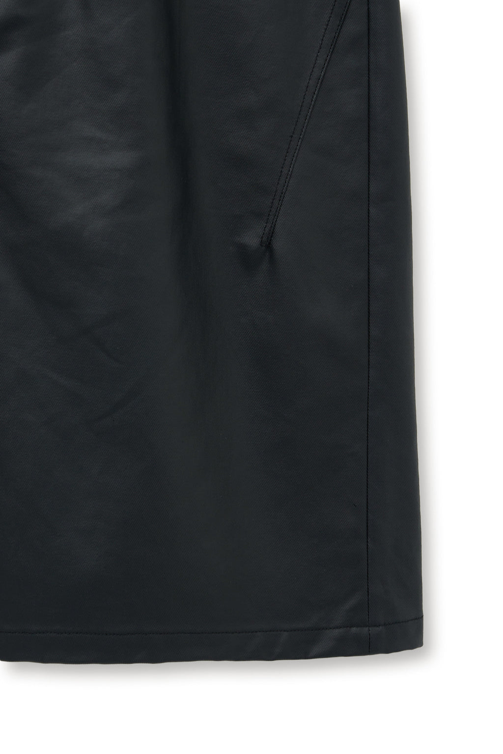 Matinkim Matt Coating Bermuda Pants For Men IN Black