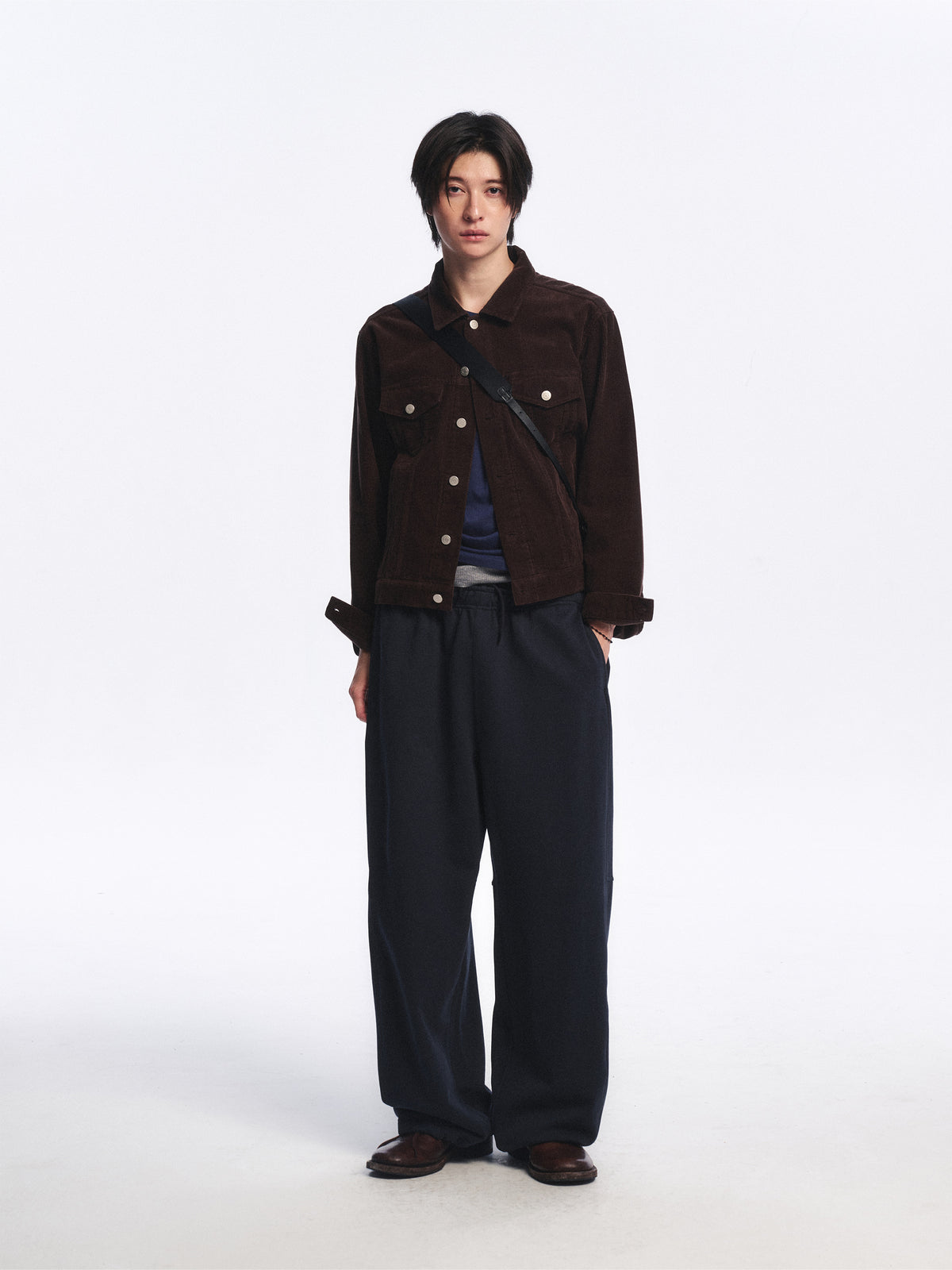 Low Classic Corduroy Trucker Jacket Brown