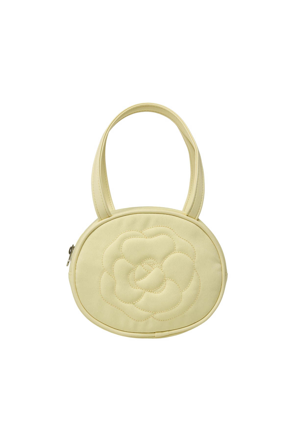 EMIS Rose Stitch Round Bag-Yellow