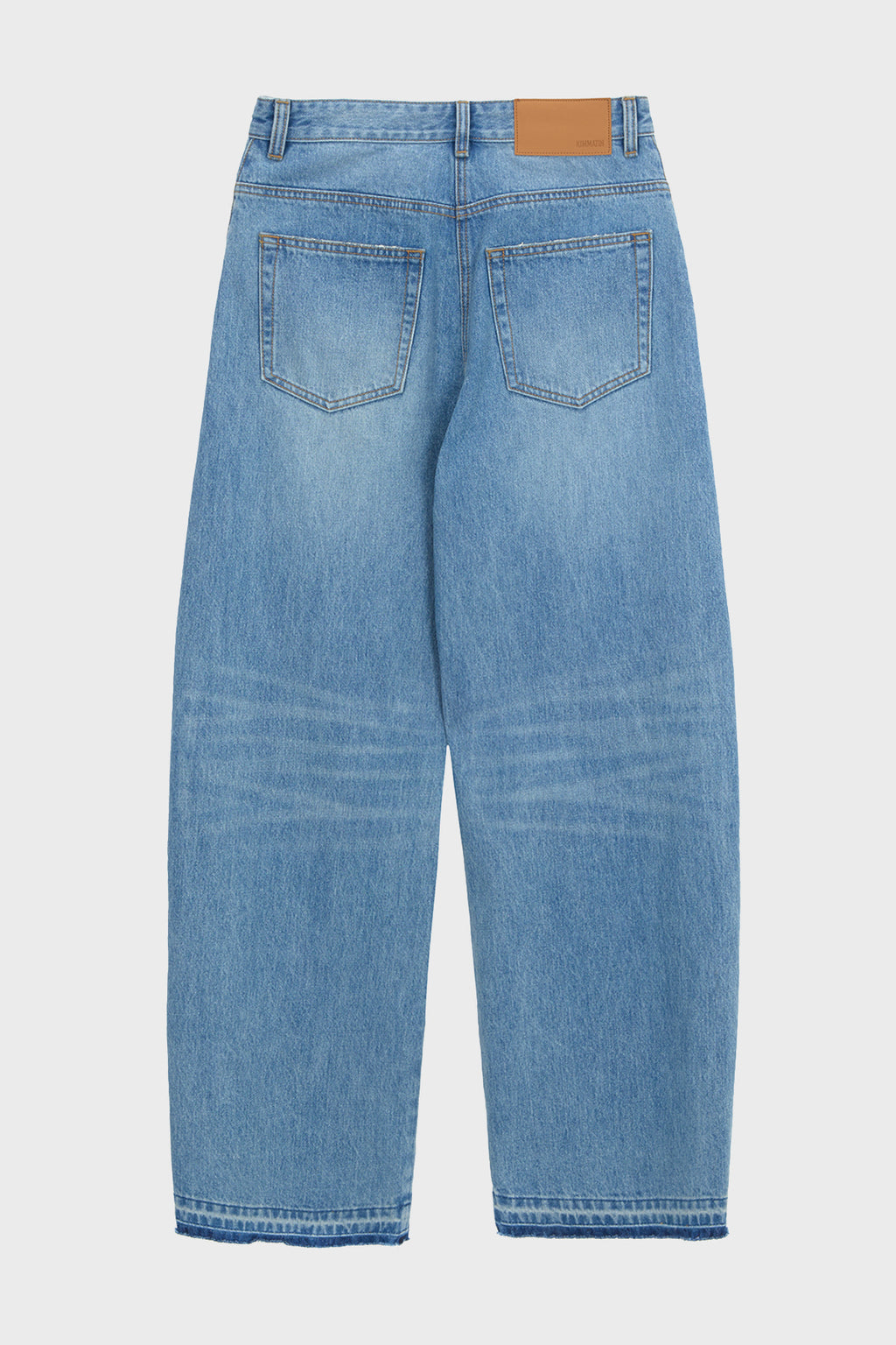 [matinkim] Twisted Seam Denim Pants IN Blue