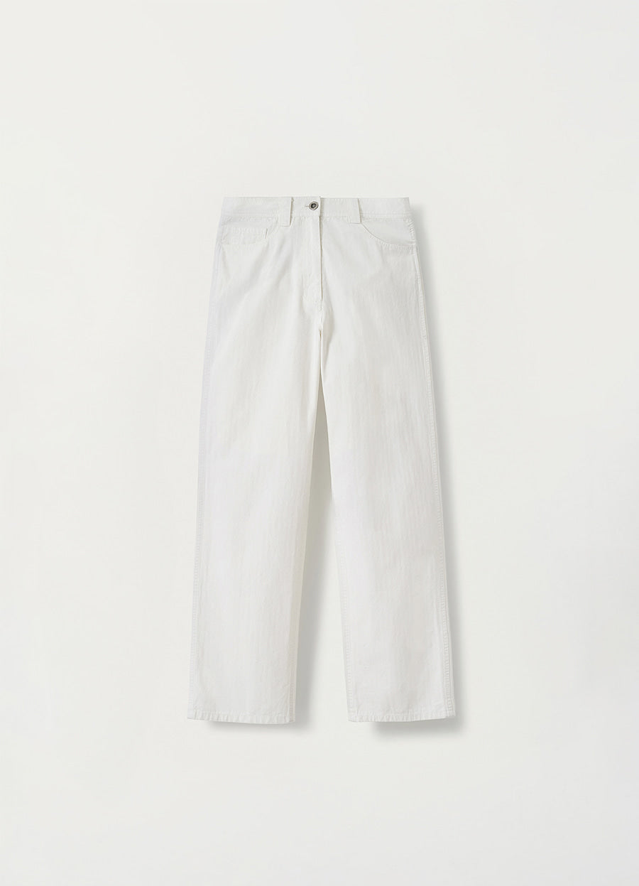 Nothing Written Jeanne cotton pants (Off white)