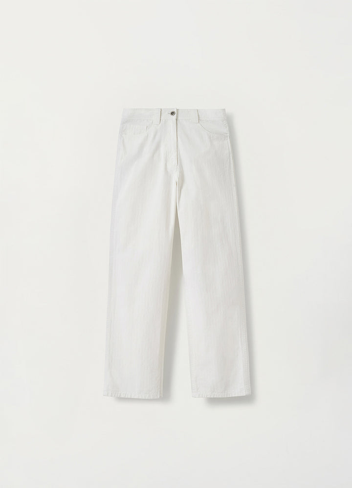 Nothing Written Jeanne cotton pants (Off white)