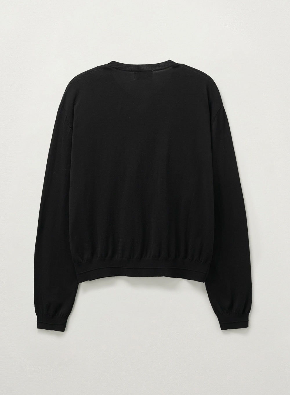 [satur] (W) Light Weight Knit Cardigan - Black
