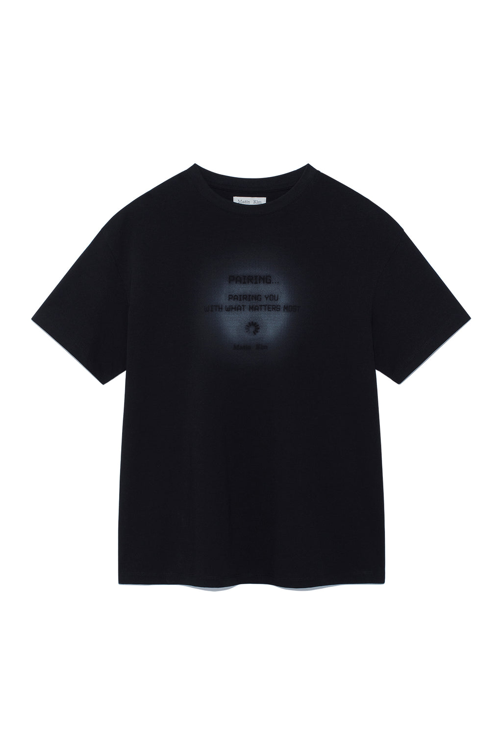 Matinkim Pairing Logo Printing Top For Women IN Black