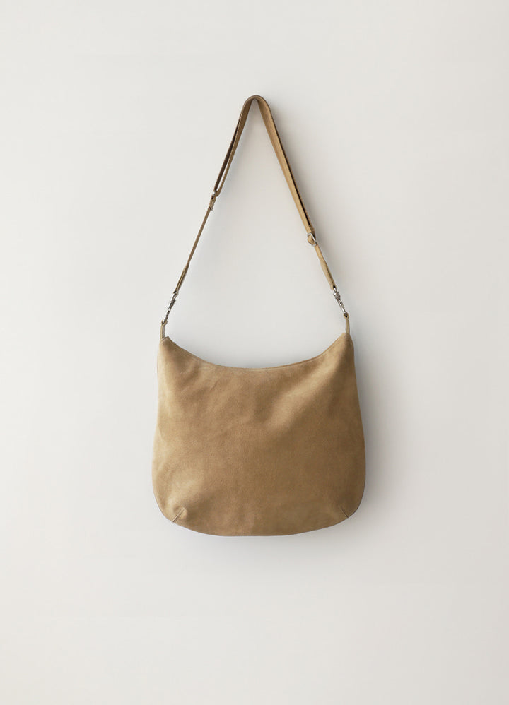 Nothing Written Balloon suede bag (Beige)