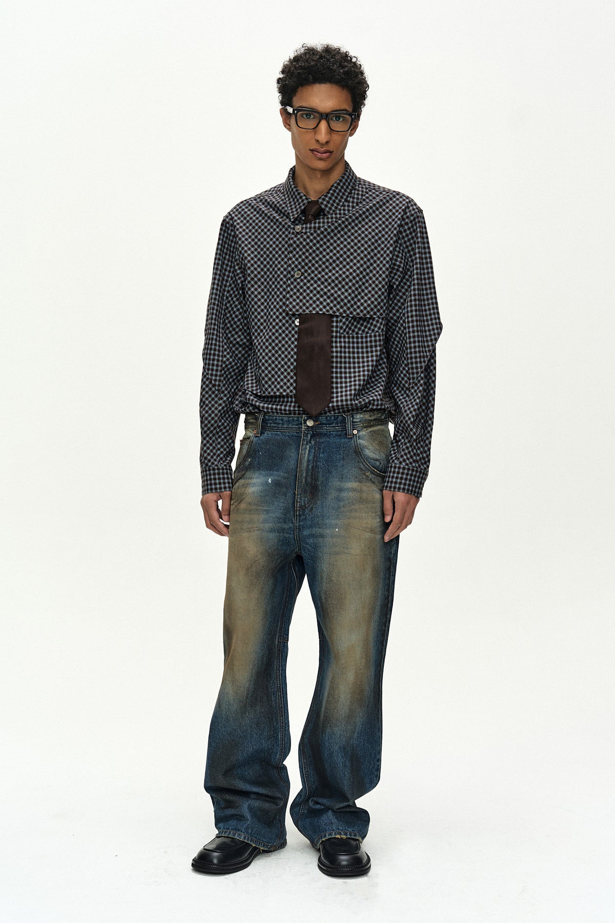 Andersson Bell Maey Check Layered Shirt