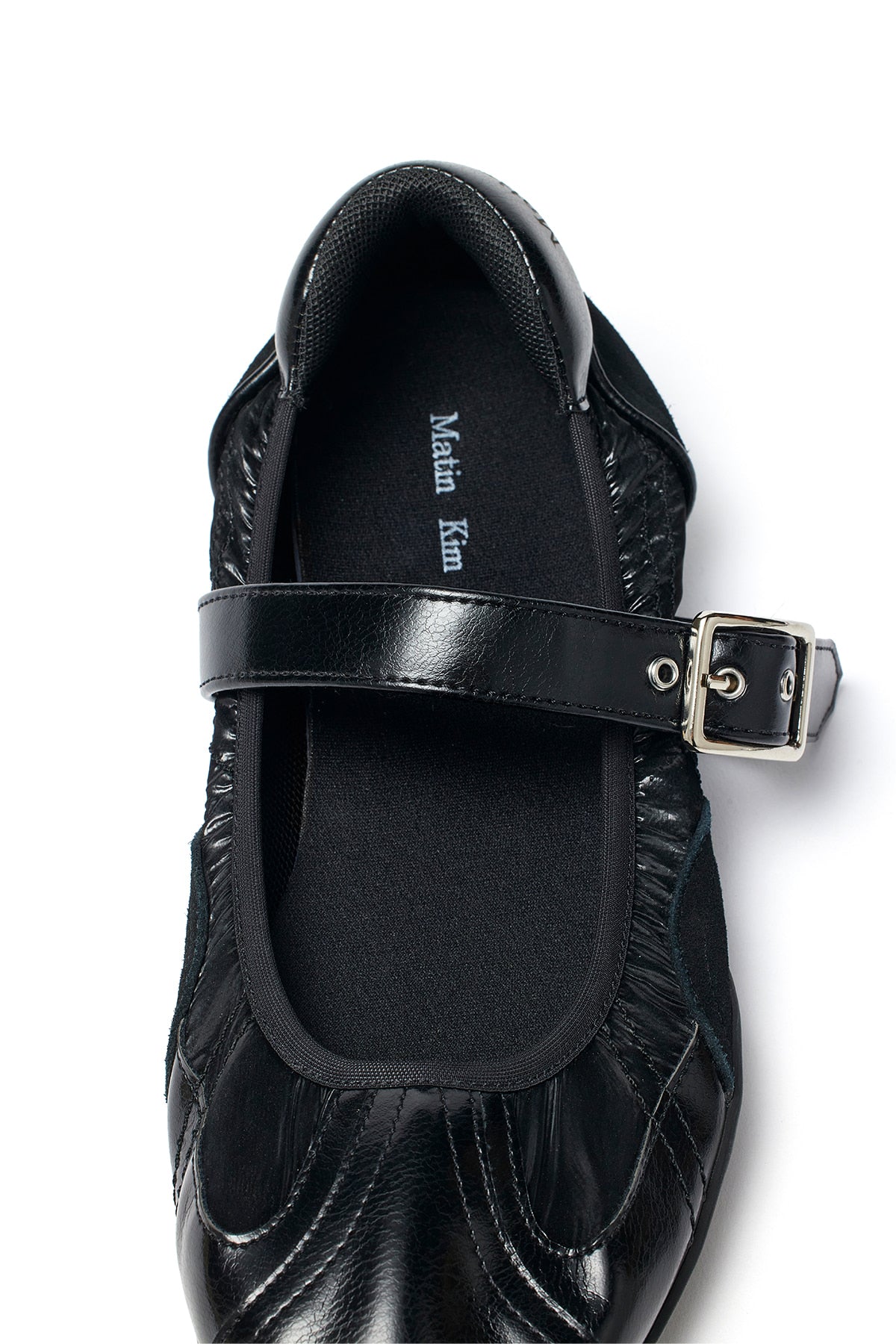 Matinkim Shirring Point Round Maryjane IN Black