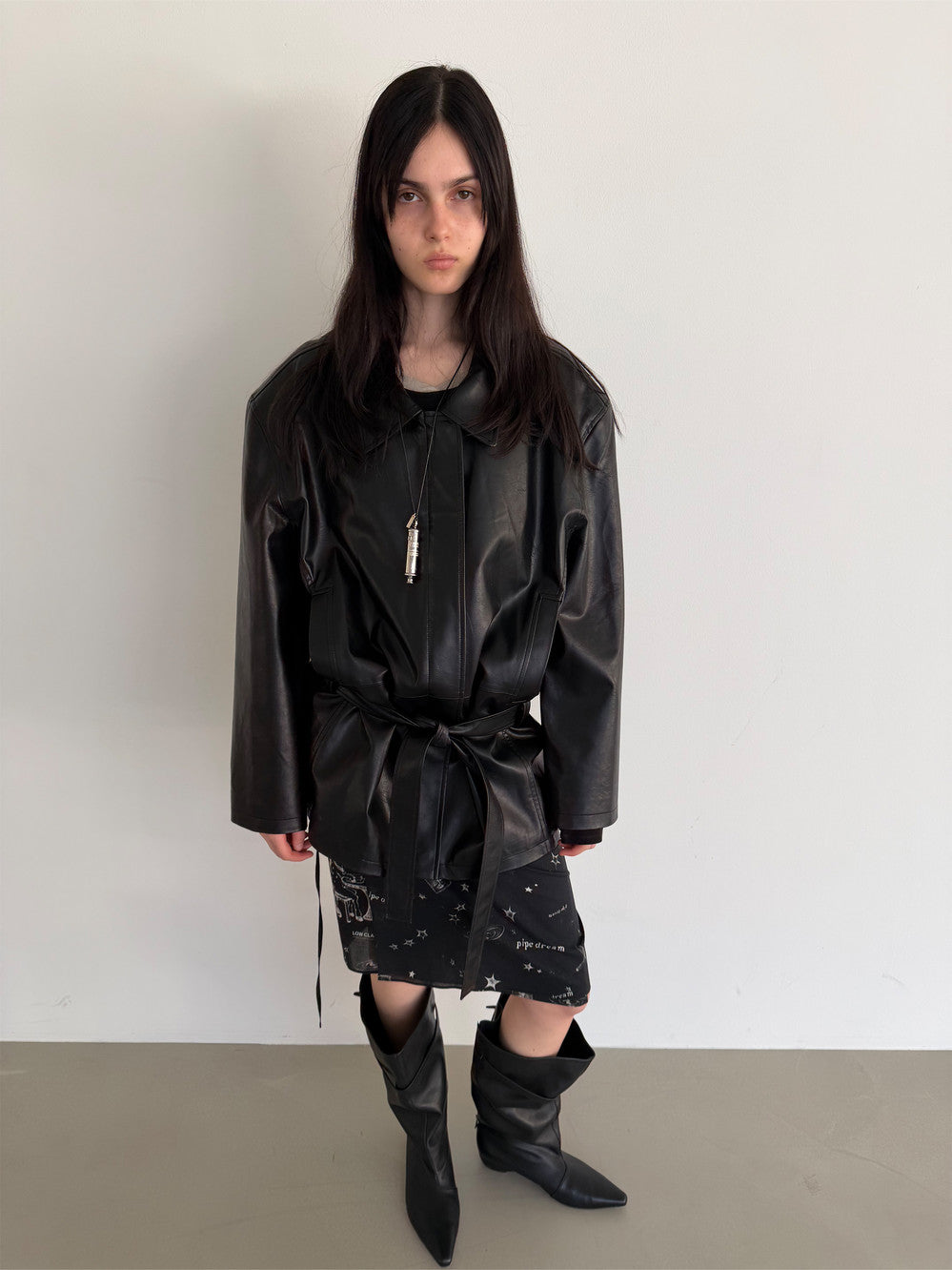 Low Classic Pipe Dream Wrap Skirt Black
