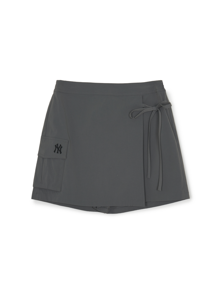 MLB Korea Women's Gorpcore Cotton Touch Ribbon Cargo Skort