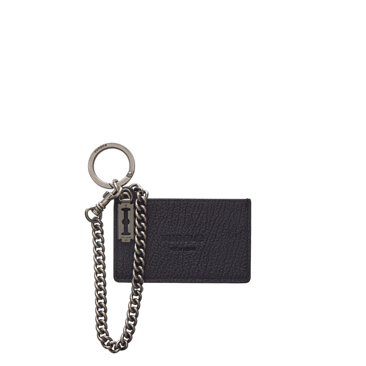 Vunque Perfec Motor Chain Card Holder Charm Black
