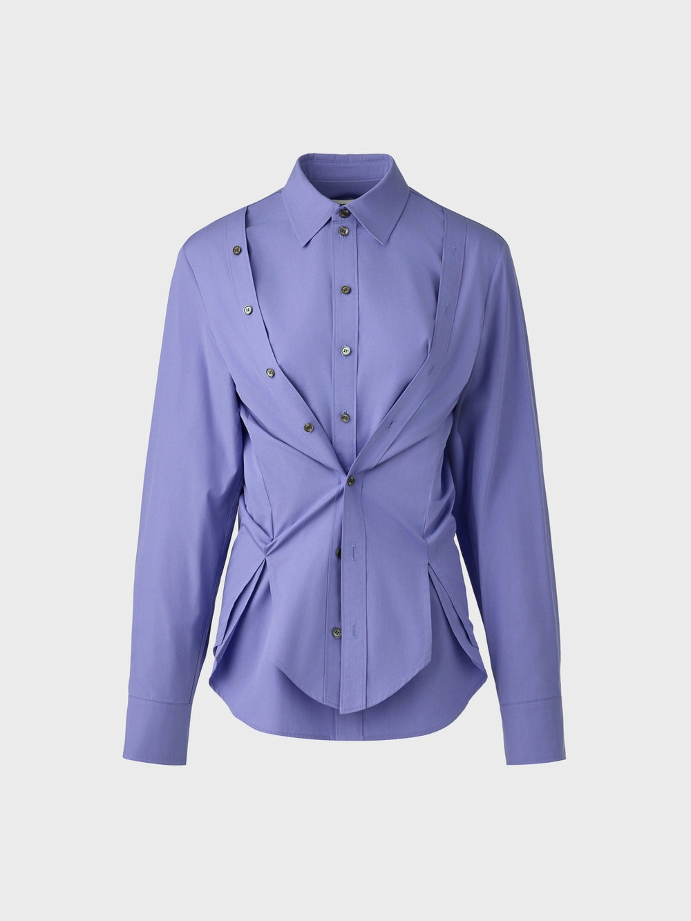 EENK Double-Breasted Transformable Shirt - Lavender