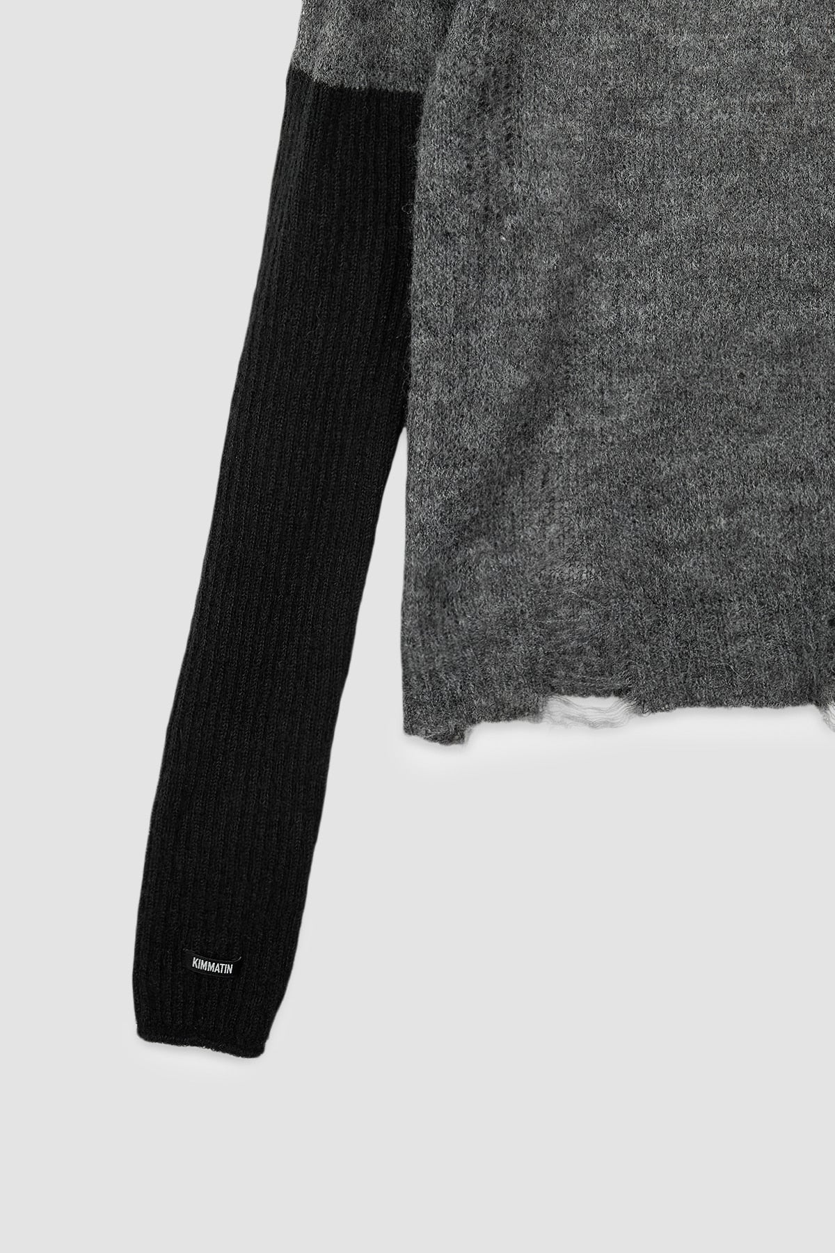Matinkim Hand Warmer Layered Pullover IN Charcoal