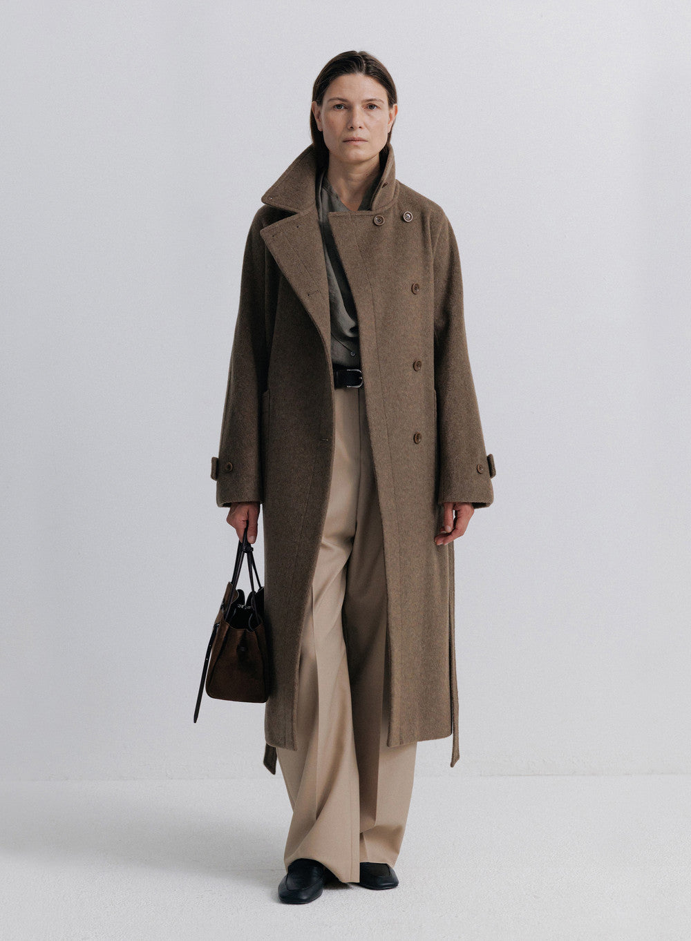 Kindersalmon Poster Wool Coat Camel