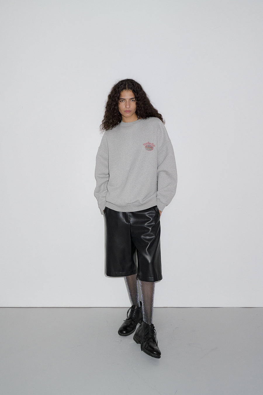 Overdueflair Leather Burmuda Pants Black