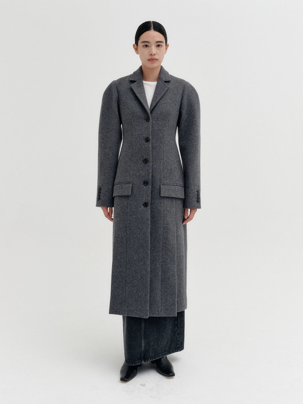 EENK Hourglass Coat - Melange Gray
