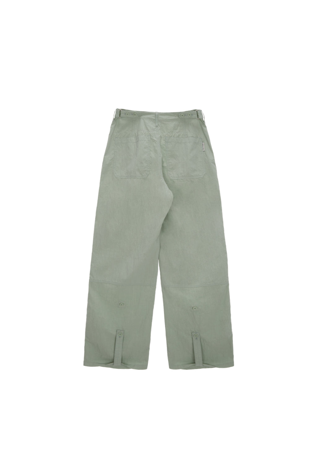 Matinkim Button Roll UP Double Knee Pants For Men IN Mint