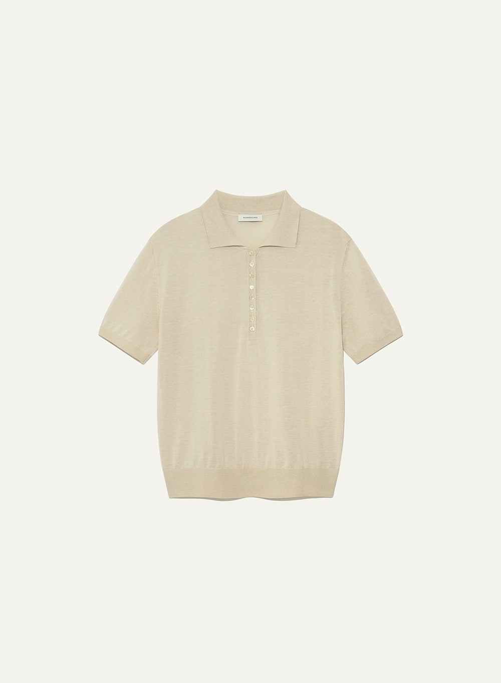 Kindersalmon Anne’s Polo Knit Milk-Tea