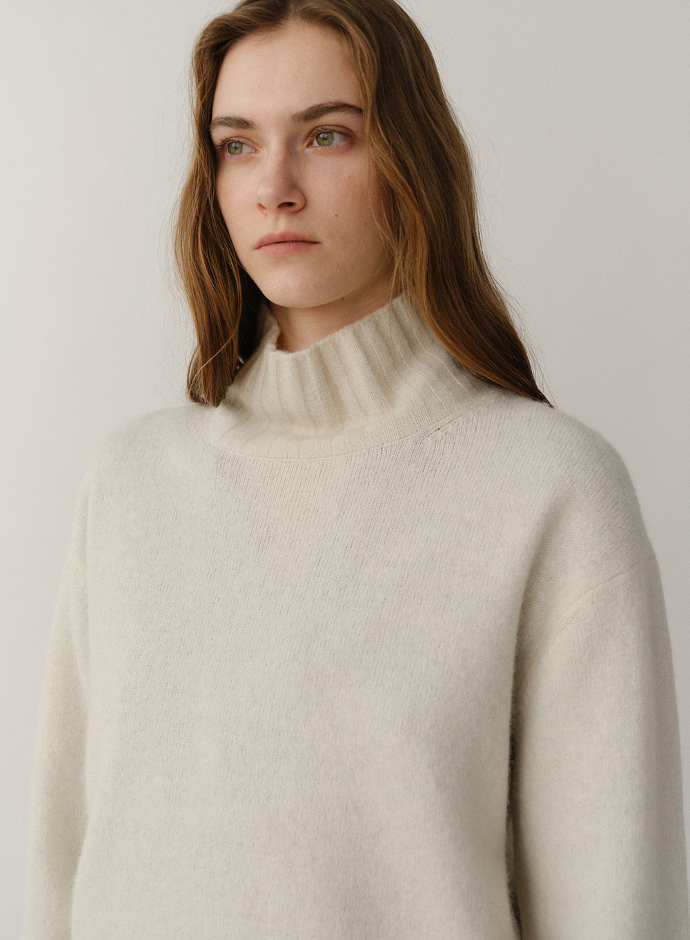 Kindersalmon Cashmere Turtleneck Cream