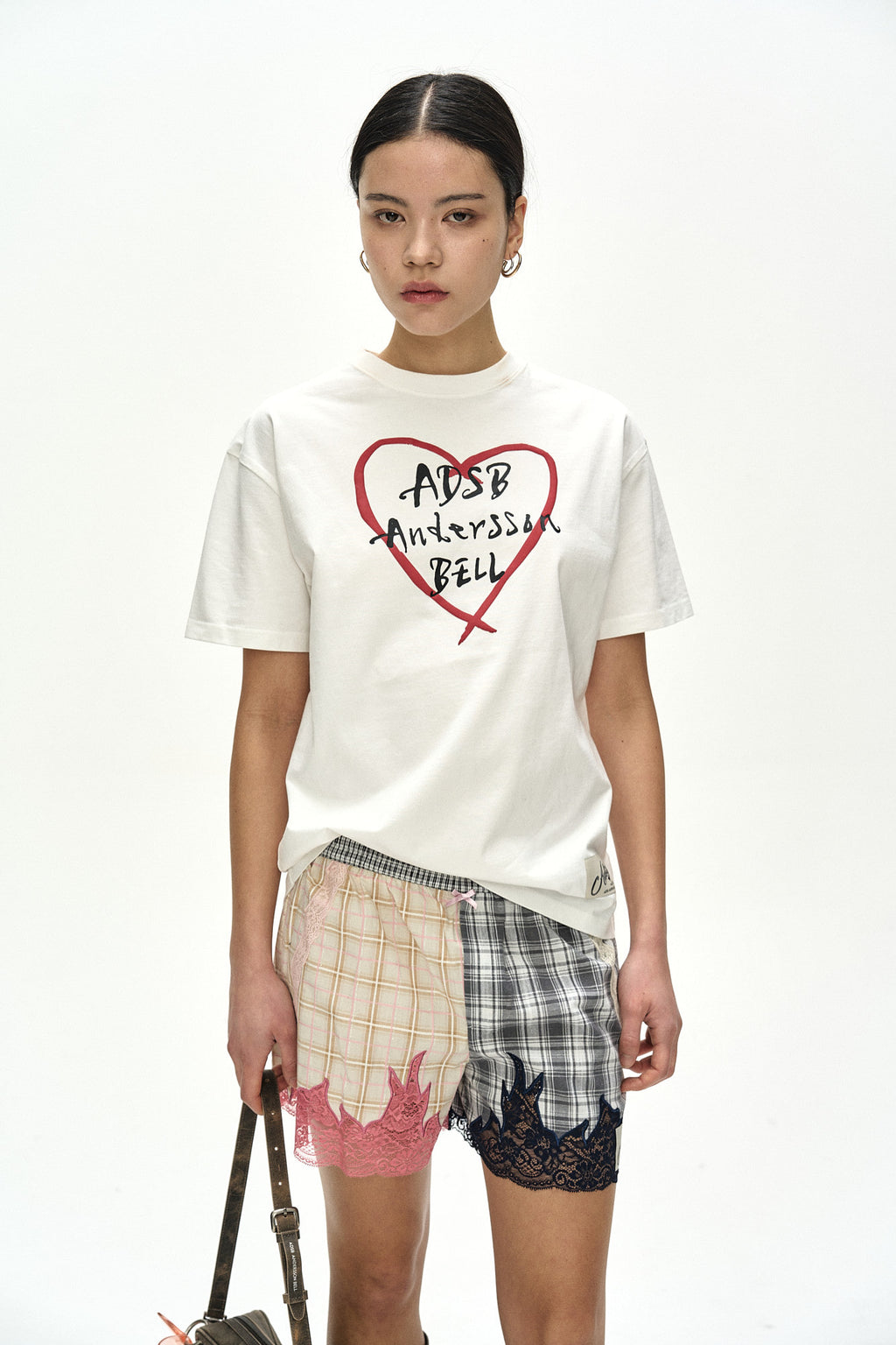 Andersson Bell Lace & Check Embroidered Boxer Shorts