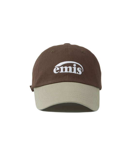 NEW LOGO MIX BALL CAP-BEIGE/BROWN