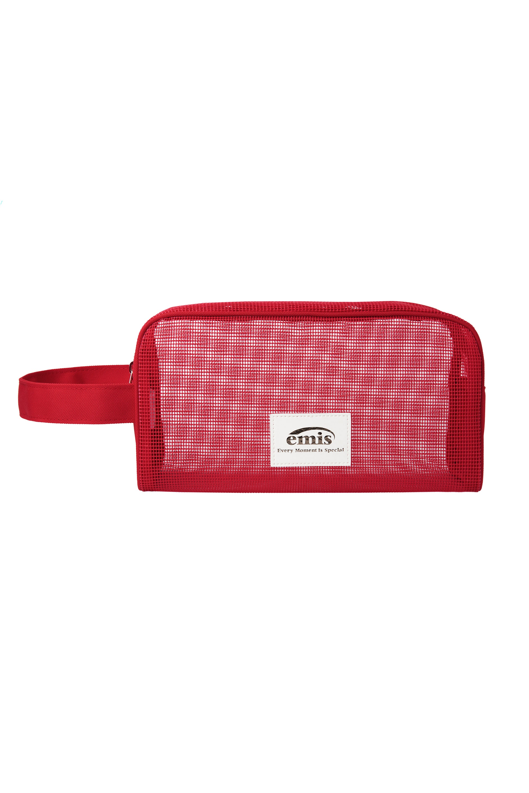 PVC MESH BEACH POUCH-RED