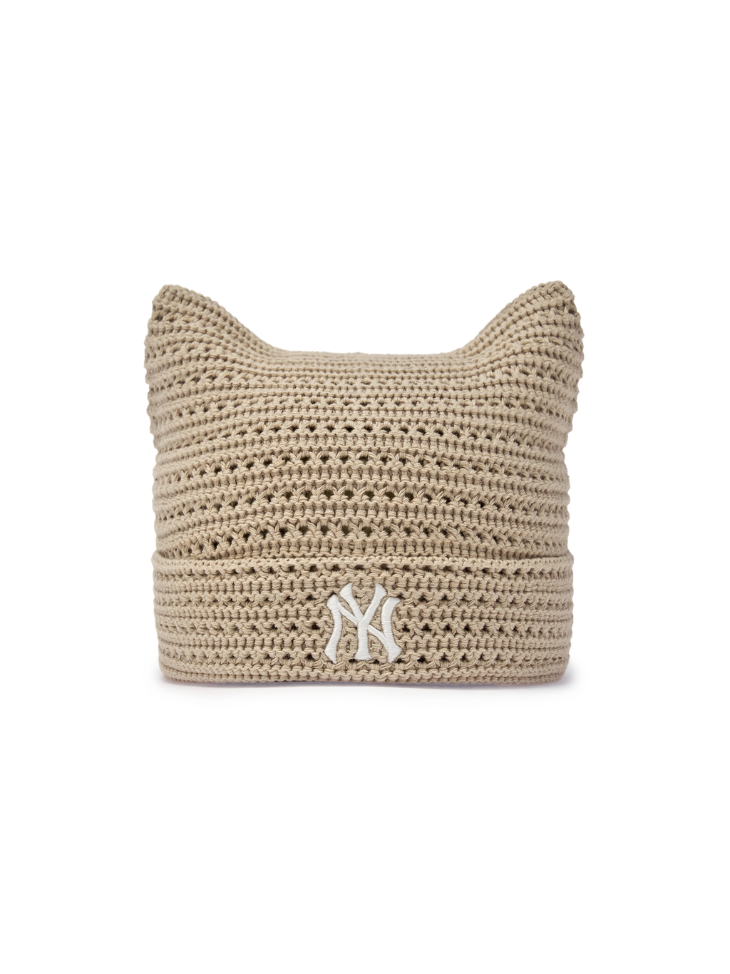 MLB Korea Summer Crochet Meowing Beanie