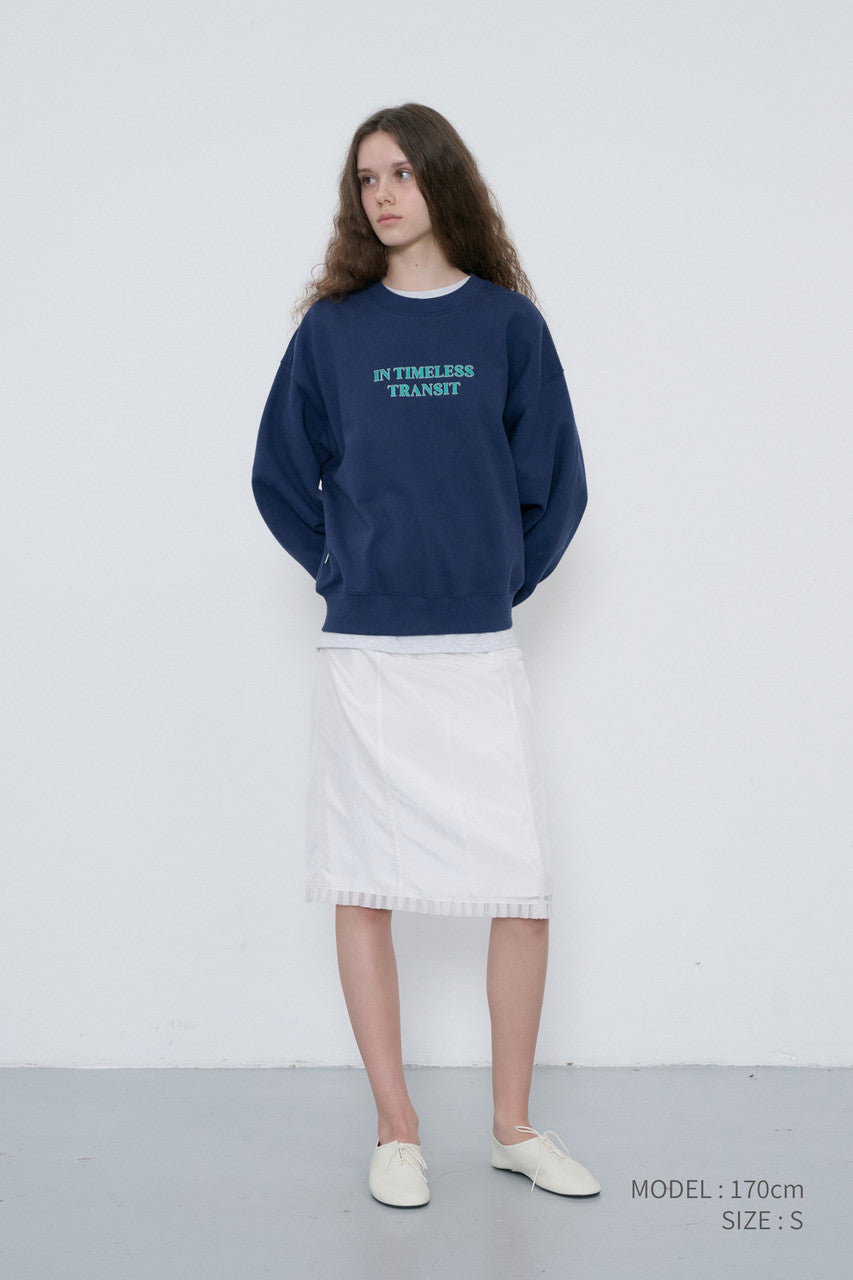 Dunst Unisex Slogan Sweatshirt Navy