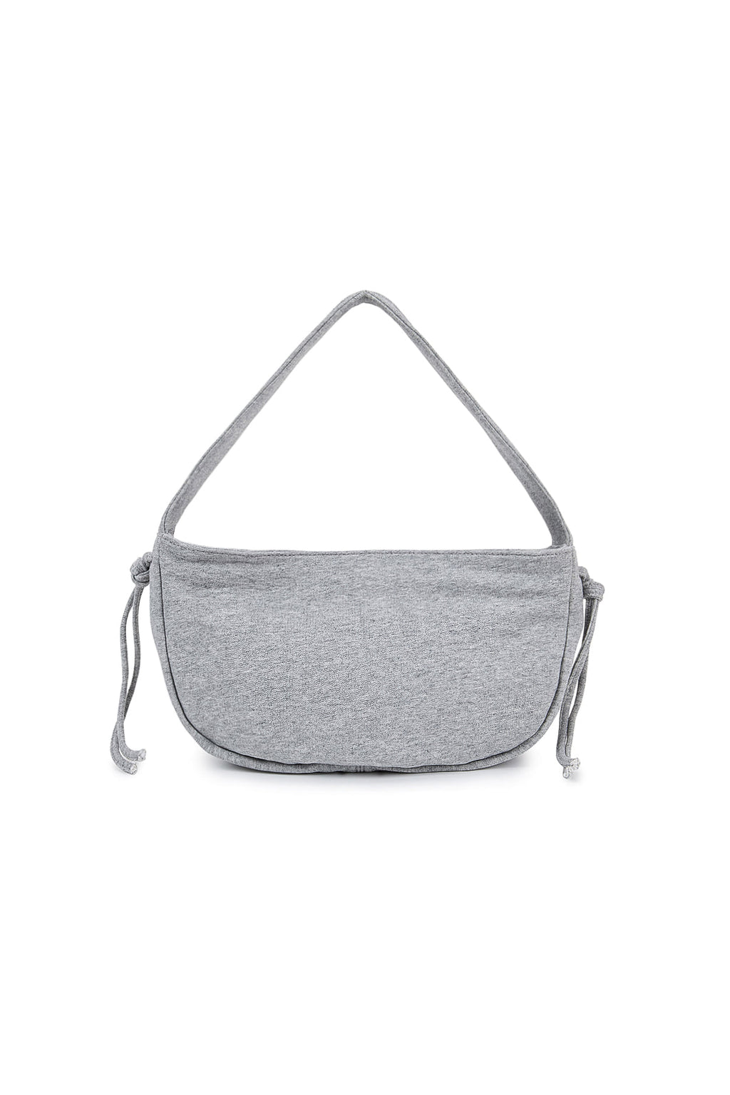 [matinkim] Applique Logo Jersey Shoulder Bag IN Grey