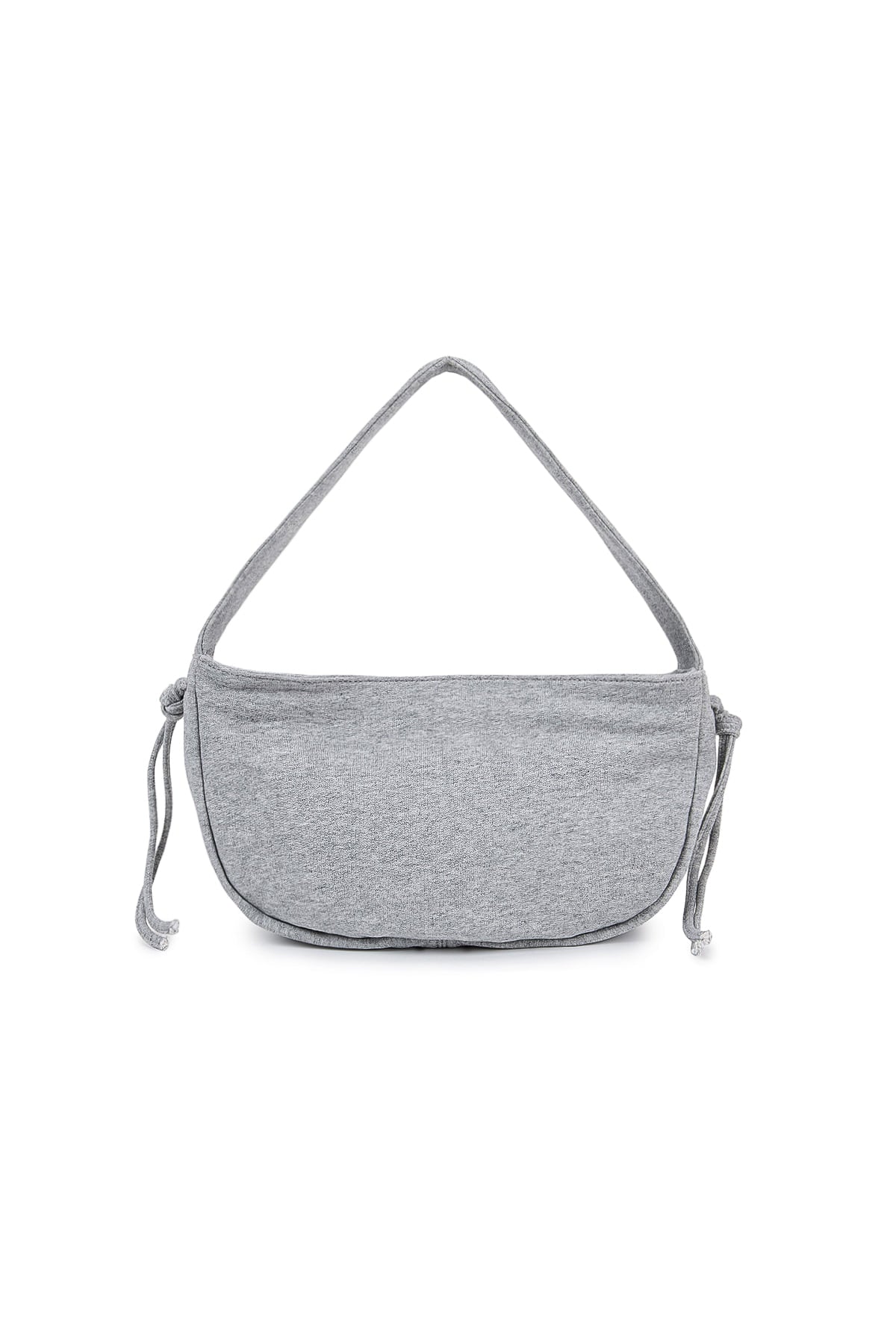 [matinkim] Applique Logo Jersey Shoulder Bag IN Grey