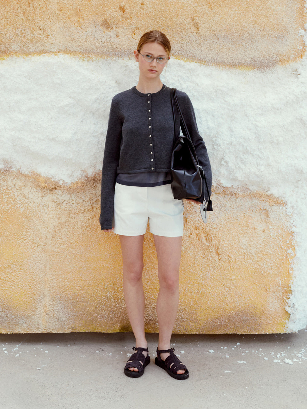 Low Classic Striped Shorts Charcoal Stripe