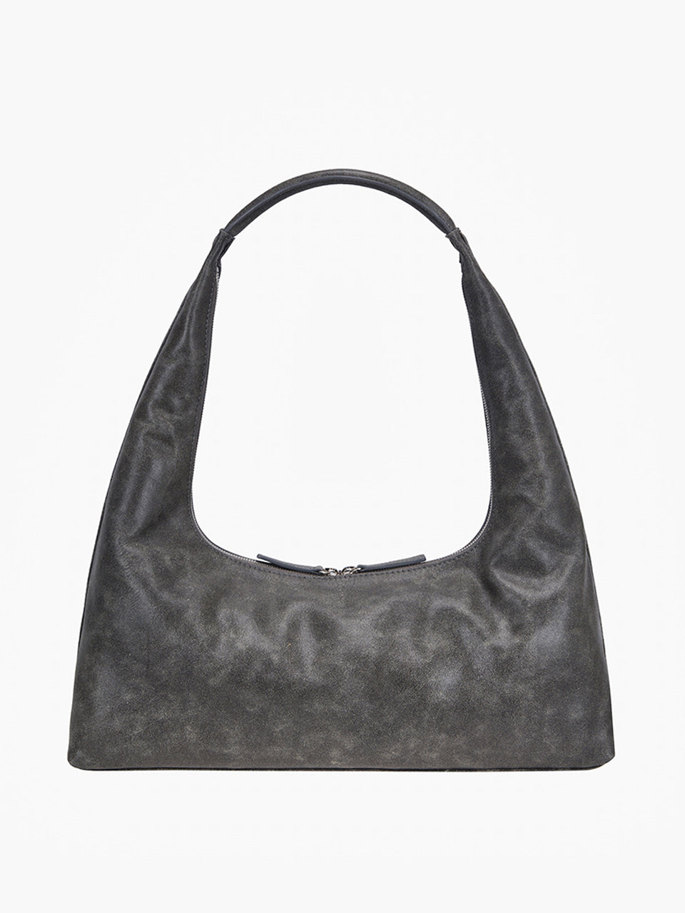 Margesherwood Hobo Large white+grey two-tone cracked