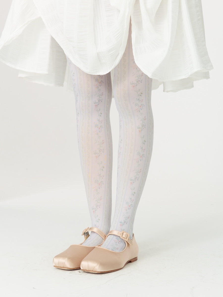 GLOWNY Rachita Mesh Tights (Sky Bloom)