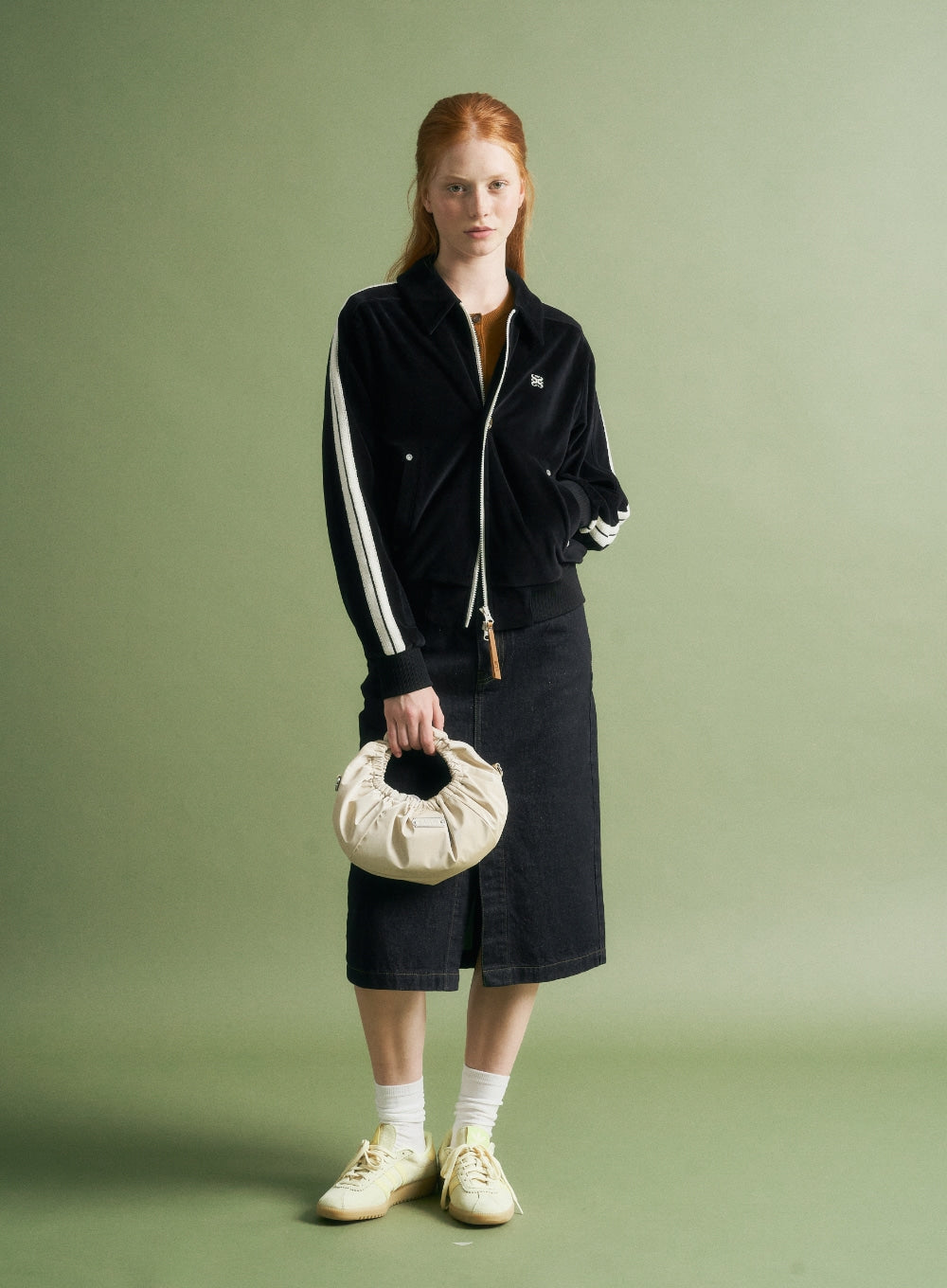 [satur] Scrunchie Small Hand Bag - Beige