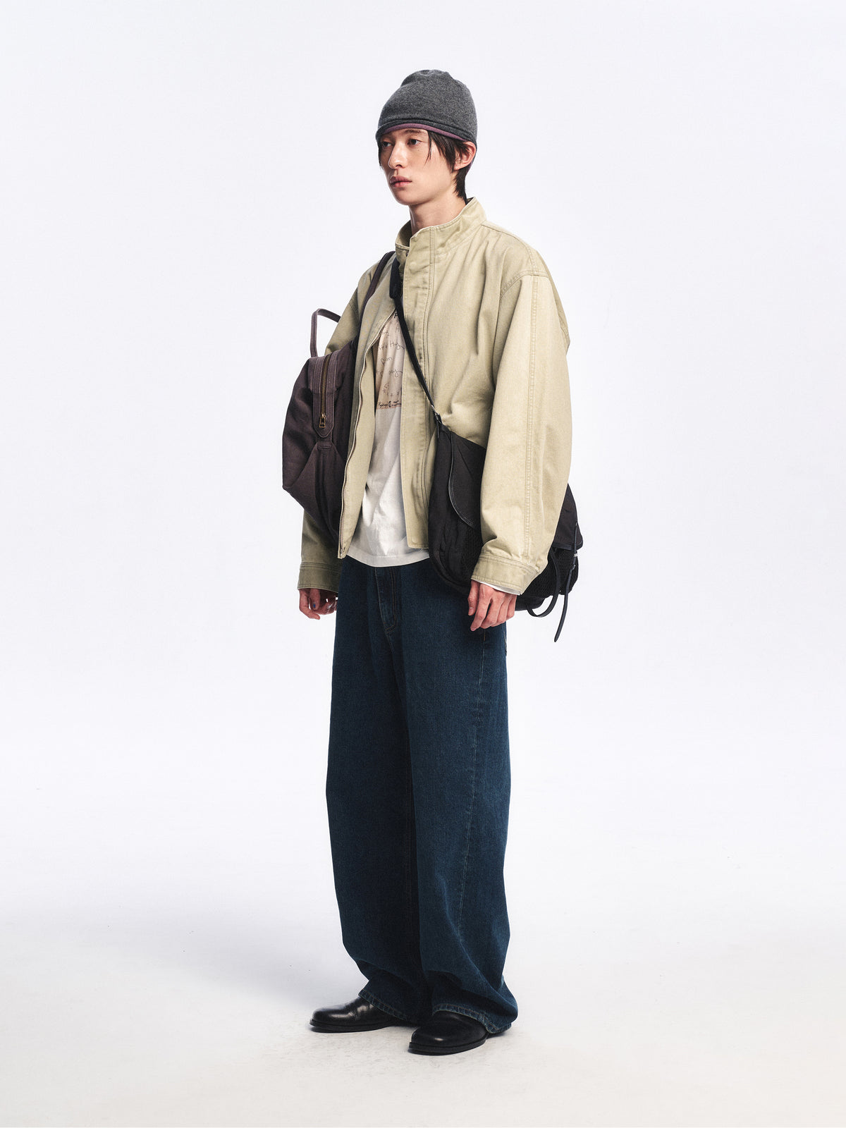 Low Classic Relaxed Loose-Fit Jeans Navy Blue - Low Classic