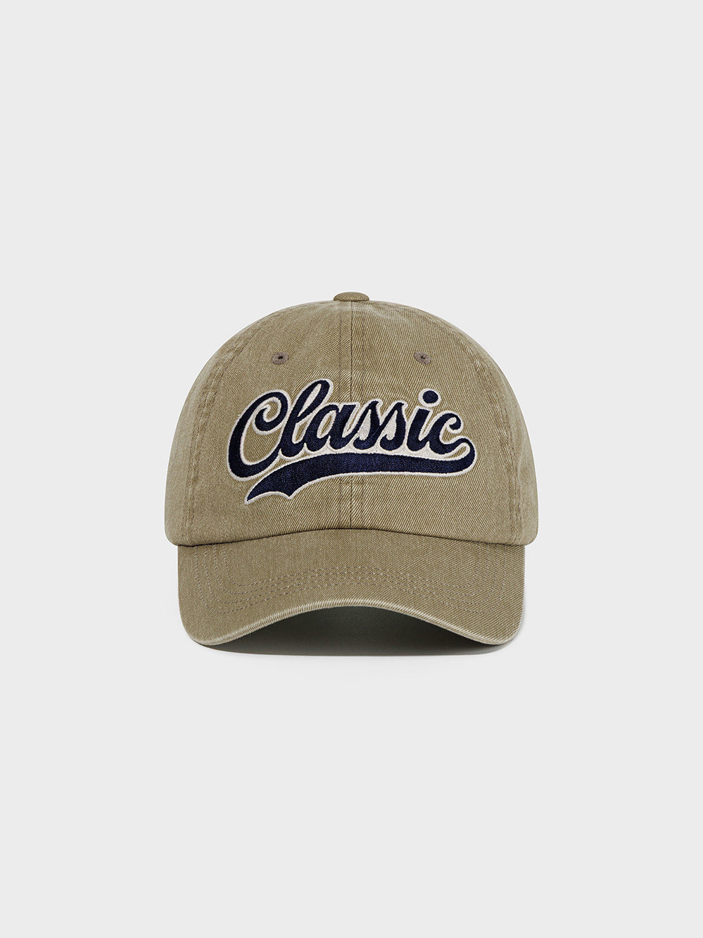 Low Classic Wave Logo Ball Cap Beige