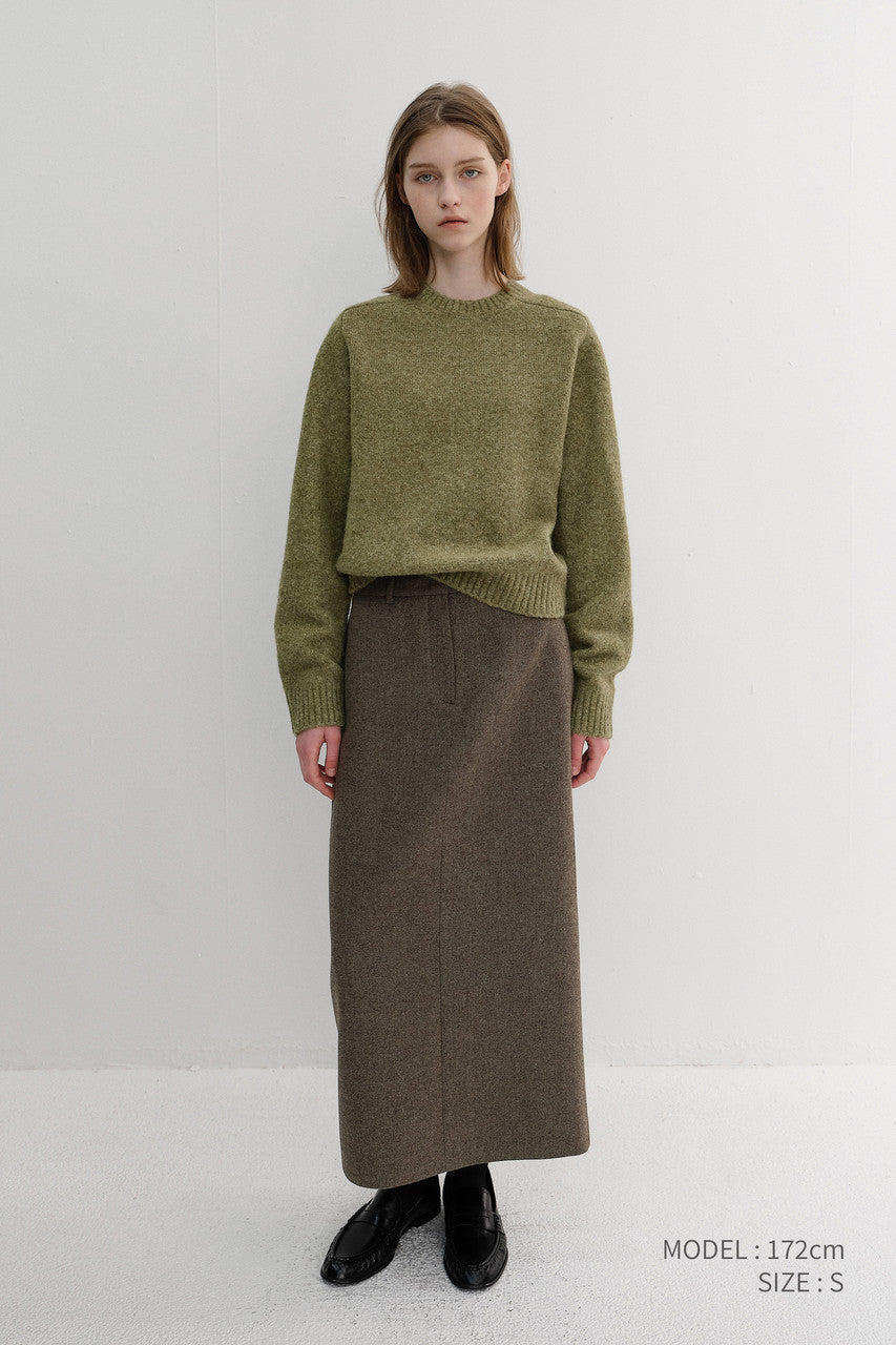 Dunst Unisex Shaggy Dog Sweater Olive
