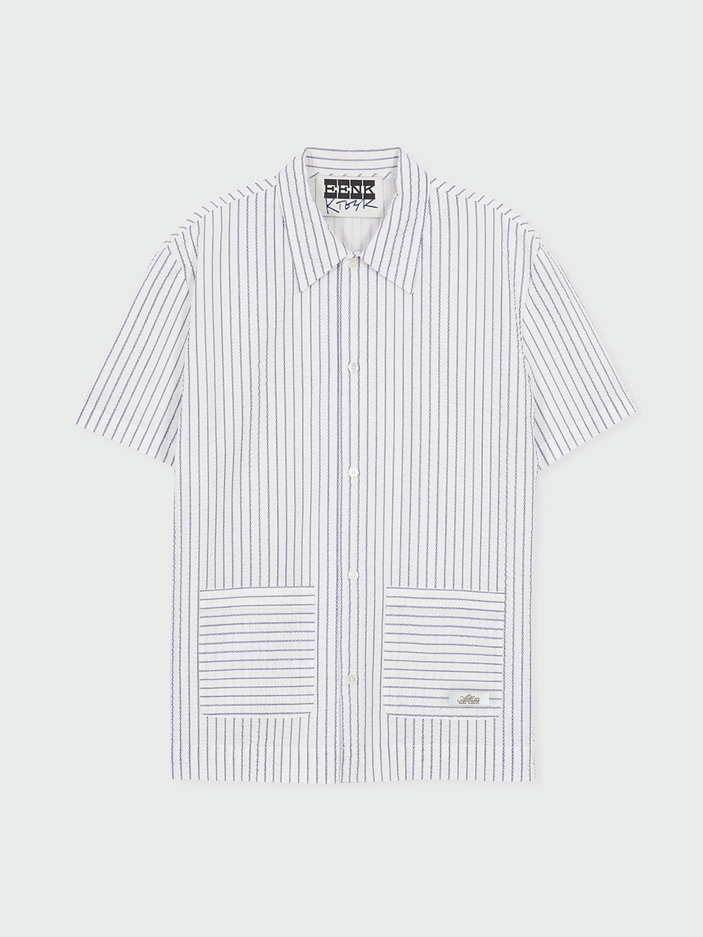 EENK (Unisex) Striped Short Sleeve Shirt - Ivory