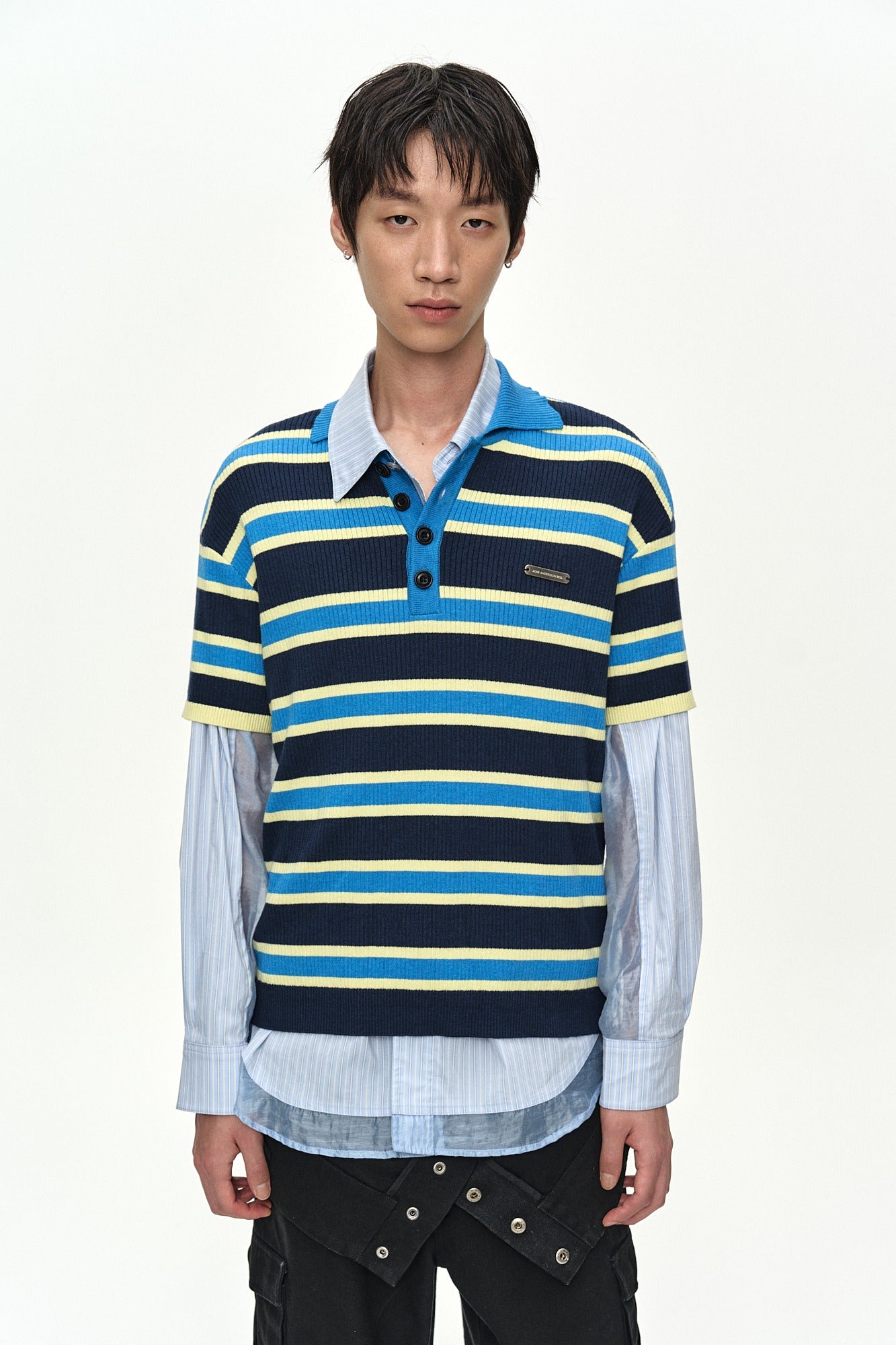 Andersson Bell Brad Stripe Polo Sweater