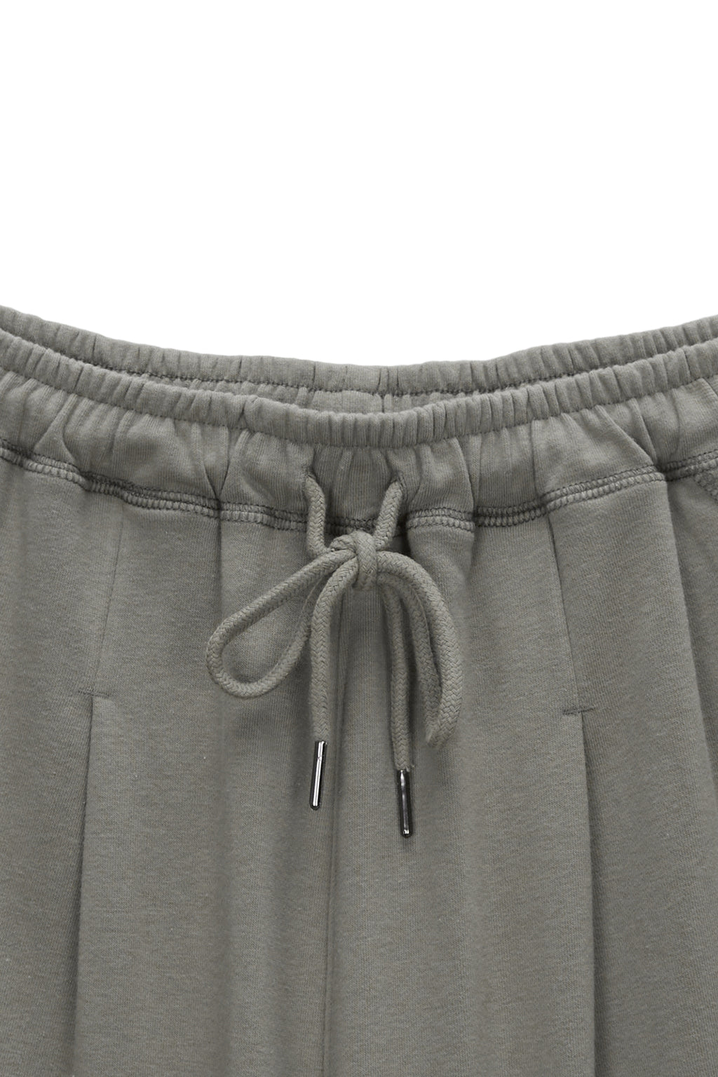 Matinkim Stitch Label Half Sweatshorts IN Khaki
