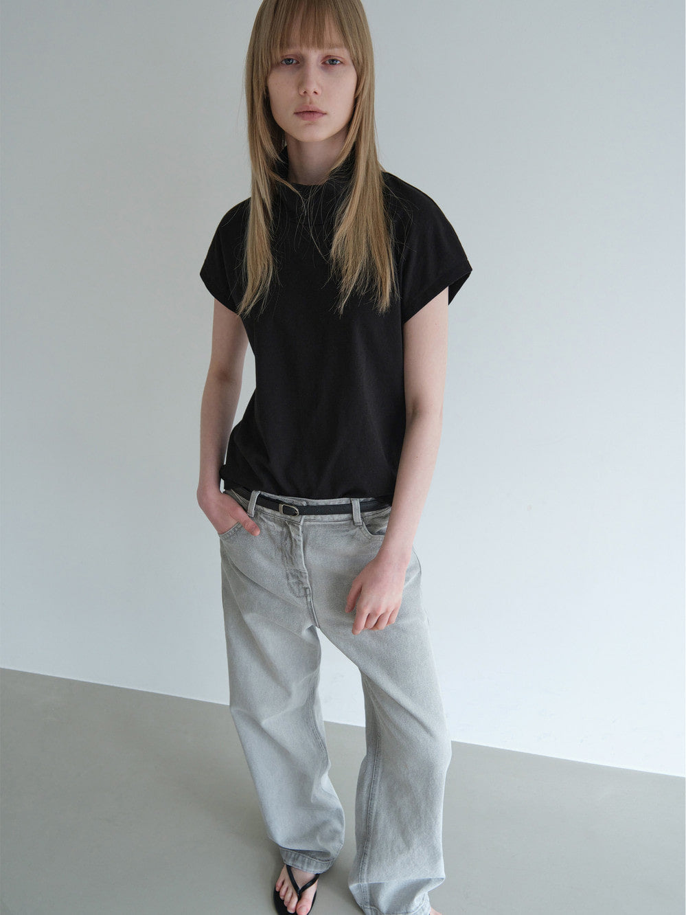 [Low Classic] New Straight Fit Denim_Light Grey