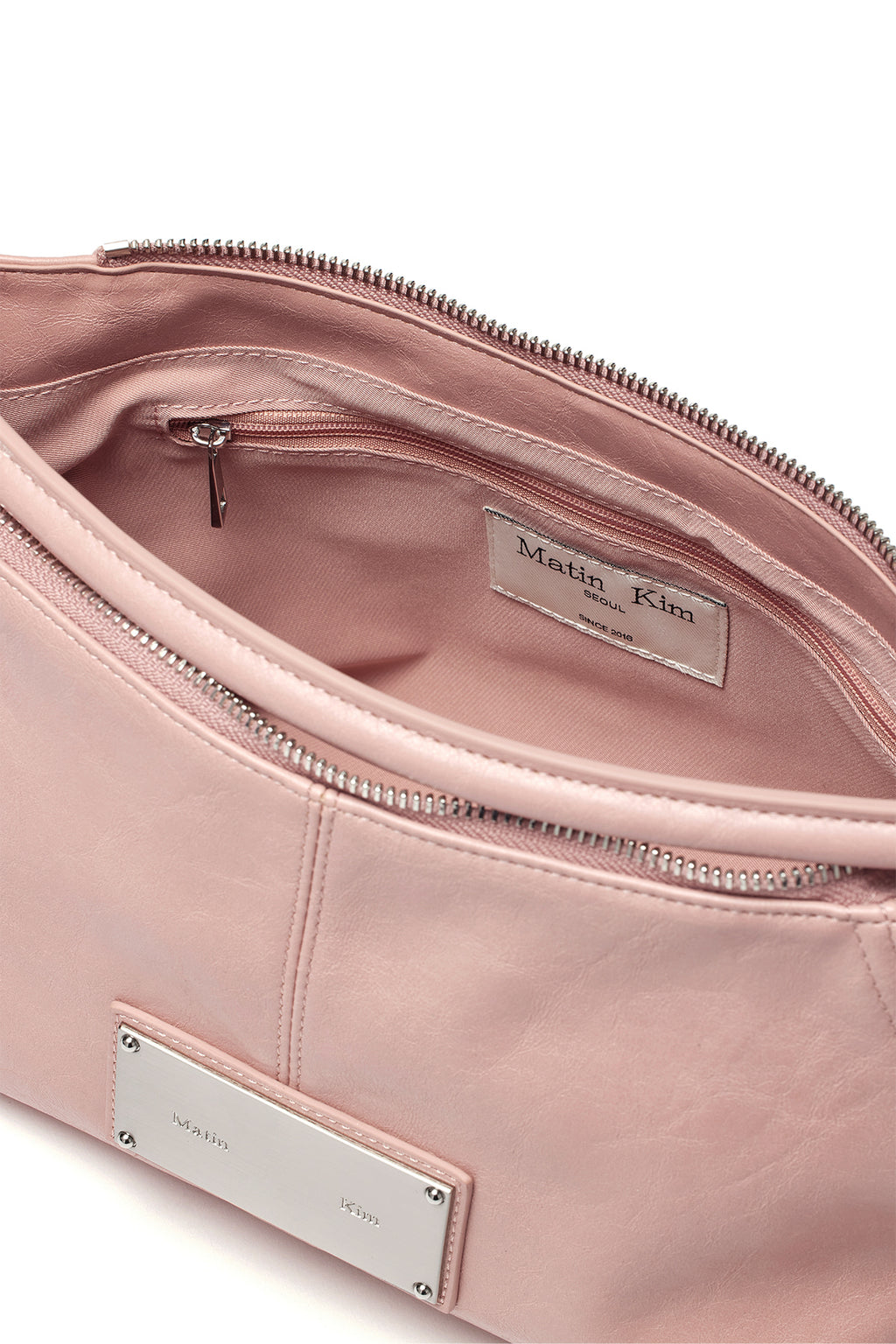 [matinkim] SIDE ZIPPER TWO WAY BAG IN PINK