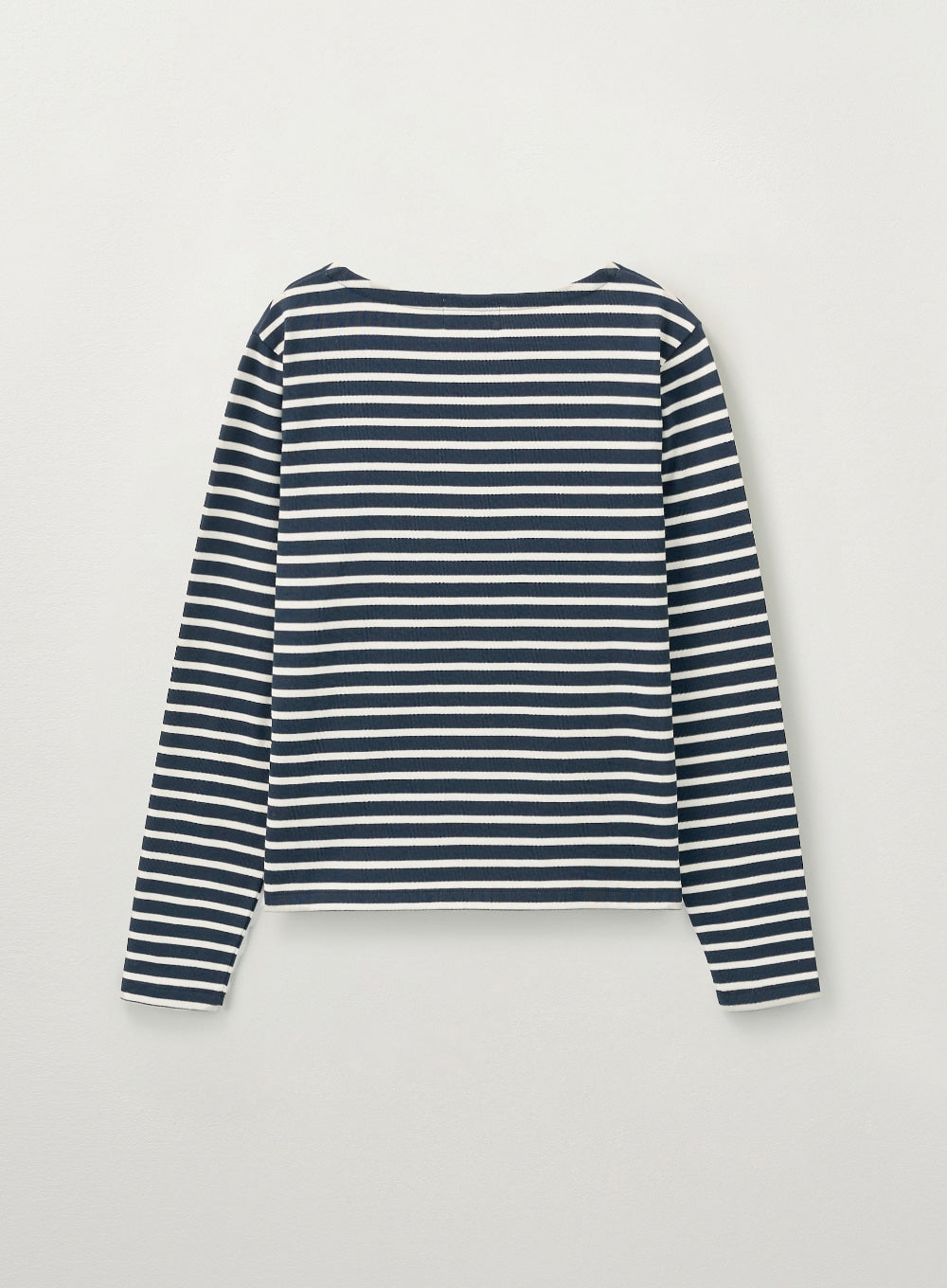 [satur] (W) Bon Voyage Border Long Sleeve - Navy