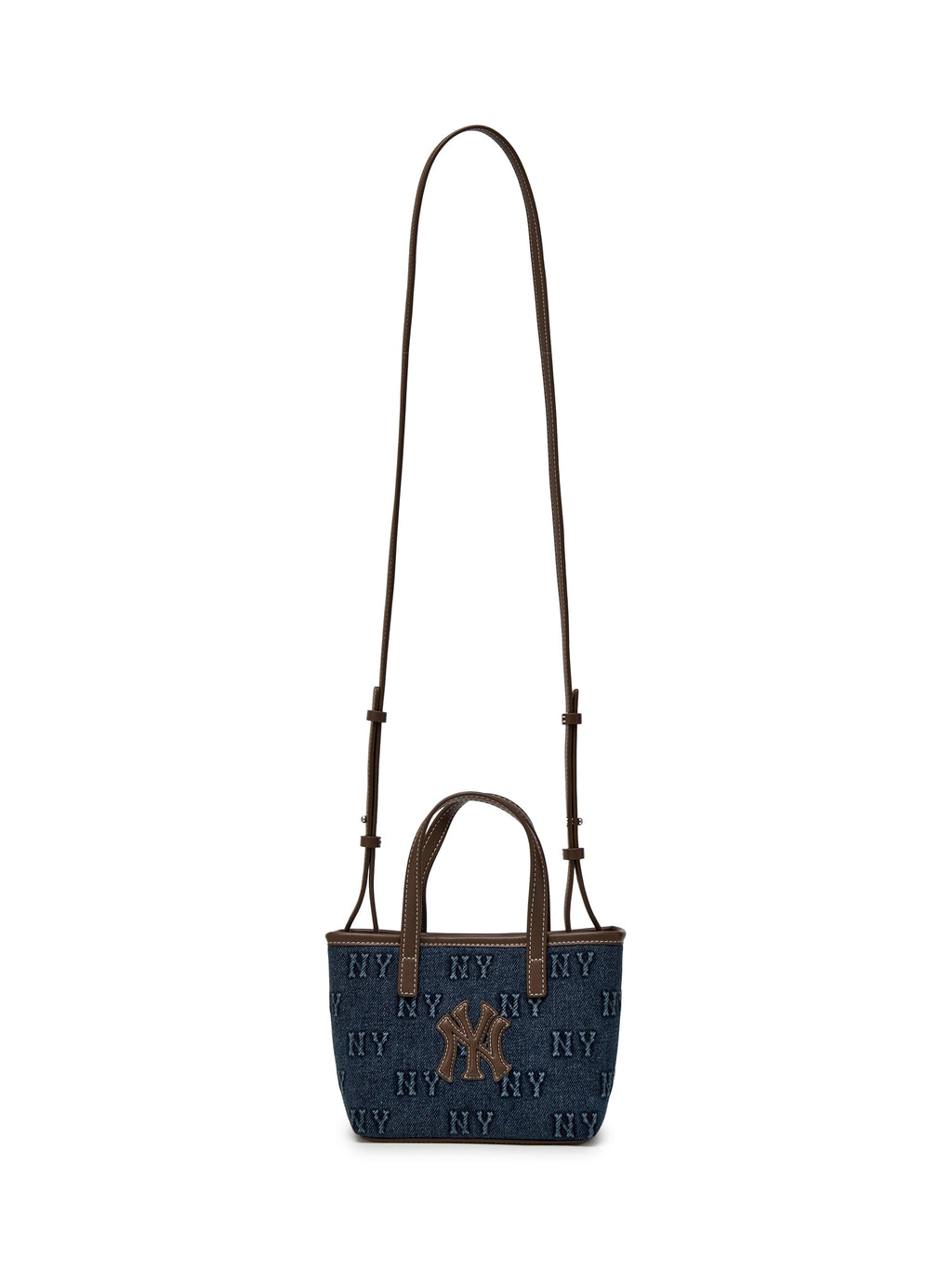 MLB Korea Classic Monogram Denim Embo Mini Cross Bag