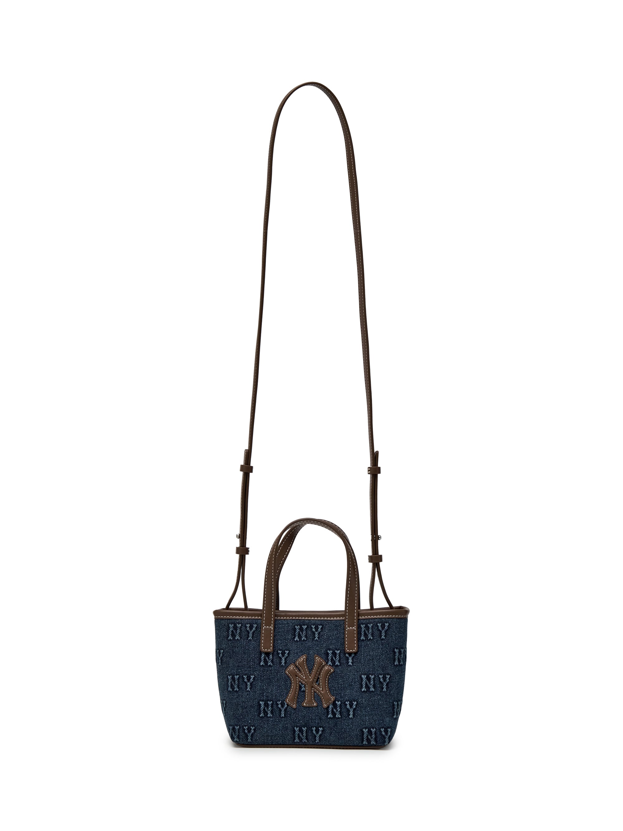 MLB Korea Classic Monogram Denim Embo Mini Cross Bag